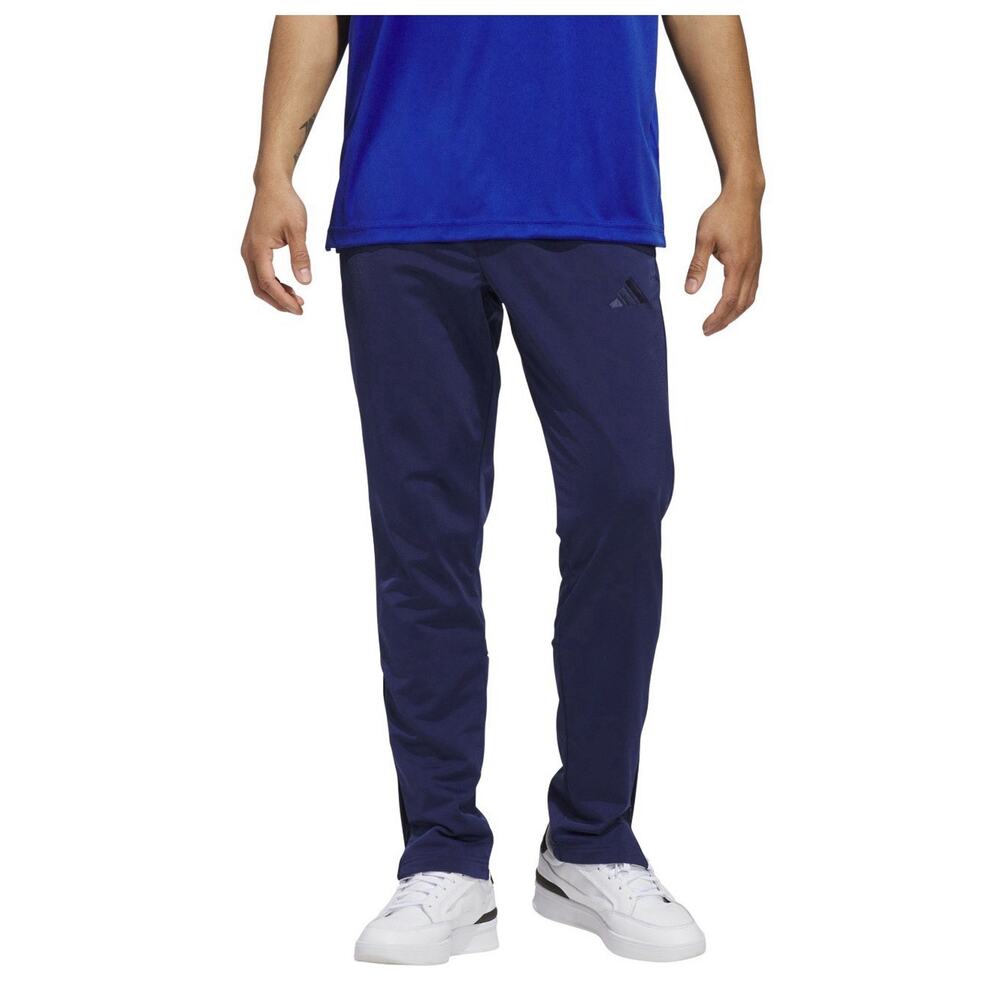 Adidas Men’s Small Tricot Track Pants Blue Athletic Tapered Zip Ankle NWT